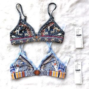 NEW Camilla Set of 2 Soft Bra Bralettes XS